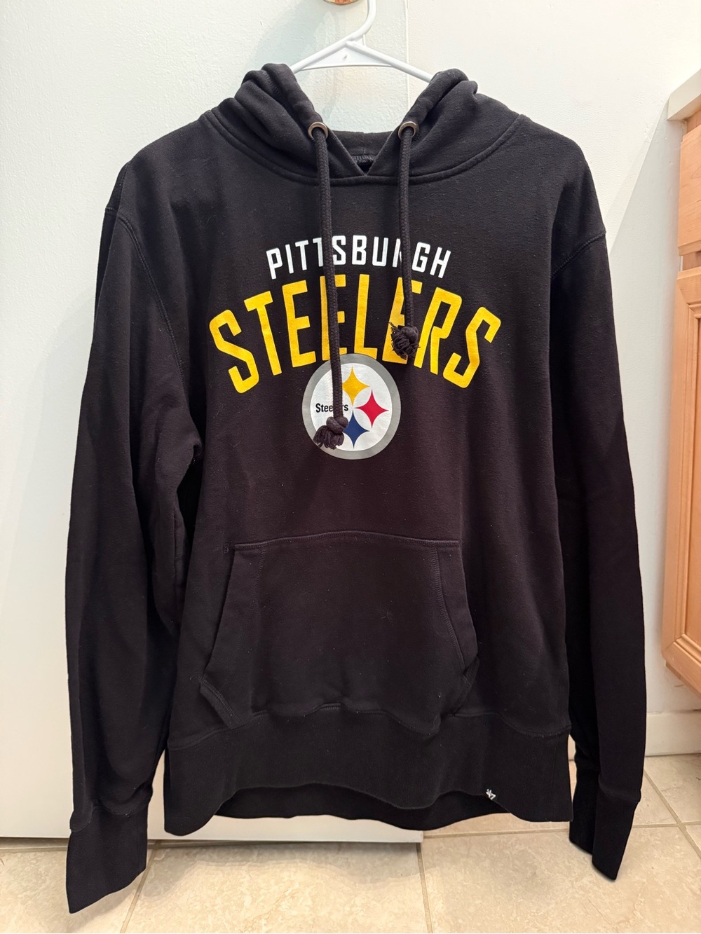 ‘47 Pittsburgh Steelers Black Pullover Hoodie - Men's